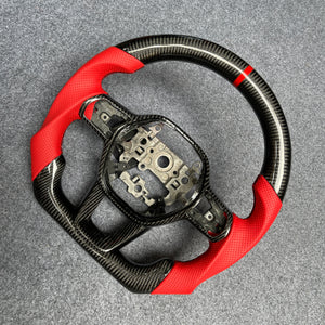 czd auto parts carbon fiber steering wheel for Honda 11th gen Civic XI 2021-2022 with black stitching