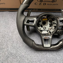 Load image into Gallery viewer, CZD auto parts for Cayenne 2015-2018 carbon fiber steering wheel with carbon paddle