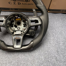 Load image into Gallery viewer, CZD auto parts for Cayenne 2015-2018 carbon fiber steering wheel with carbon paddle