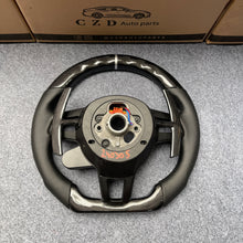 Load image into Gallery viewer, CZD auto parts for Cayenne 2015-2018 carbon fiber steering wheel with carbon paddle