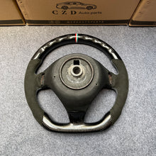Load image into Gallery viewer, CZD auto parts For Maserati Quattroporte 2003-2012 carbon fiber steering wheel with black Italain calantara