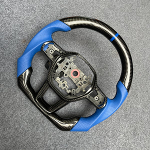czd auto parts carbon fiber steering wheel for Honda 11th gen Civic XI 2021-2022 with blue stripe