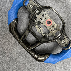 czd auto parts carbon fiber steering wheel for Honda 11th gen Civic XI 2021-2022 with blue perforated leather