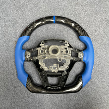 Load image into Gallery viewer, czd auto parts carbon fiber steering wheel for Honda 11th gen Civic XI 2021-2022 with blue perforated leather