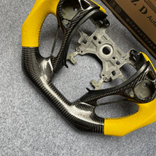Load image into Gallery viewer, CZD auto parts for Honda Accord Crosstour 2013-2015 carbon fiber steering wheel with yellow perforated leather side