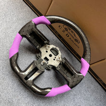 Load image into Gallery viewer, CZD autoparts for Ford Mustang Shelby GT500 2010-2014  carbon fiber steering wheel with purple alcantara leather side