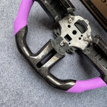 Load image into Gallery viewer, CZD auto parts carbon fiber steering wheel for Ford Mustang 2010-2014 with purple alcantara