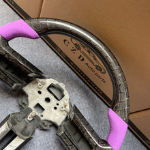 Load image into Gallery viewer, CZD auto parts carbon fiber steering wheel for Ford Mustang 2010-2014 with purple alcantara