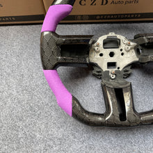 Load image into Gallery viewer, CZD autoparts for  Ford Mustang 2009-2014  carbon fiber steering wheel with purple alcantara leather side