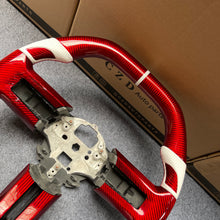 Load image into Gallery viewer, CZD auto parts carbon fiber steering wheel for Ford Mustang 2010-2014 with red carbon fiber