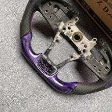 Load image into Gallery viewer, CZD auto parts for Honda 10th gen Civic SI 2016-2021 carbon fiber steering wheel with gloss purple carbon fiber