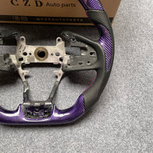 Load image into Gallery viewer, CZD auto parts for Honda 10th gen Civic SI 2016-2021 carbon fiber steering wheel with gloss purple carbon fiber
