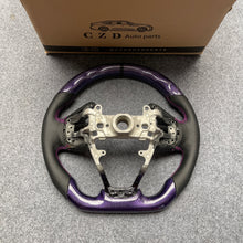 Load image into Gallery viewer, CZD auto parts for Honda 10th gen Civic SI 2016-2021 carbon fiber steering wheel with gloss purple carbon fiber