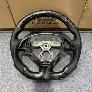 czd auto parts carbon fiber steering wheel for Infiniti G37 with smooth leather