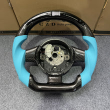 Load image into Gallery viewer, CZD auto part for Lamborghini Gallardo 2004-2014  carbon fiber steering wheel with blue perforated leather