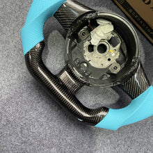 Load image into Gallery viewer, CZD auto part for Lamborghini Gallardo 2004-2014  carbon fiber steering wheel with blue perforated leather