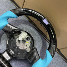 Load image into Gallery viewer, CZD auto part for Lamborghini Gallardo 2004-2014  carbon fiber steering wheel with blue perforated leather