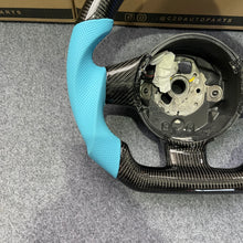 Load image into Gallery viewer, CZD auto part for Lamborghini Gallardo 2004-2014  carbon fiber steering wheel with blue perforated leather