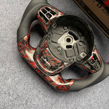 Load image into Gallery viewer, CZD auto parts for TOYOTA SUPRA A90 A91 MK5 2020-2021 carbon fiber steering wheel with red flakes forge carbon