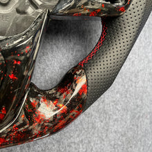 Load image into Gallery viewer, CZD auto parts for TOYOTA SUPRA A90 A91 MK5 2020-2021 carbon fiber steering wheel with red flakes forge carbon