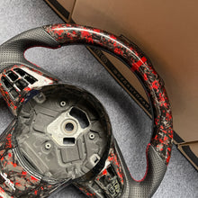 Load image into Gallery viewer, CZD auto parts for TOYOTA SUPRA A90 A91 MK5 2020-2021 carbon fiber steering wheel with red flakes forge carbon