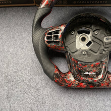 Load image into Gallery viewer, CZD auto parts for TOYOTA SUPRA A90 A91 MK5 2020-2021 carbon fiber steering wheel with red flakes forge carbon