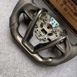 czd auto parts carbon fiber steering wheel for nissan maxima with black leather
