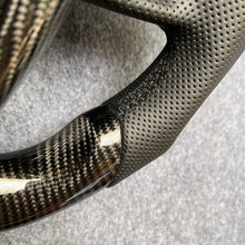 Load image into Gallery viewer, czd auto parts carbon fiber steering wheel for nissan maxima with black leather