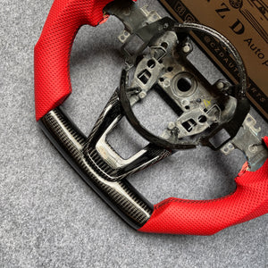 czd auto parts carbon fiber steering wheel for Acura TLX 2022+ with cut top flat bottom shape