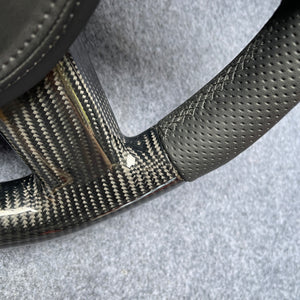 CZD auto parts carbon fiber steering wheel for Dodge Charger 2005-2010 with black stitching