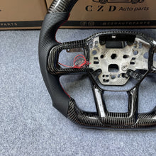 Load image into Gallery viewer, CZD auto parts for Ford Mustang 2024+ carbon fiber steering wheel with LED screen