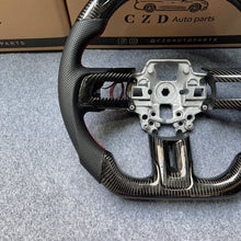 Load image into Gallery viewer, czd auto parts carbon fiber steering wheel for Ford Mustang 2018-2023 with led light