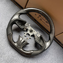 Load image into Gallery viewer, czd auto parts carbon fiber steering wheel for Infiniti Q50 with silvery thumb grips