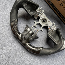 Load image into Gallery viewer, czd auto parts carbon fiber steering wheel for Infiniti Q50 with silvery thumb grips