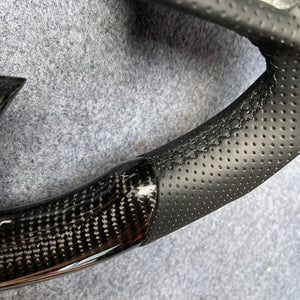 czd auto parts carbon fiber steering wheel for Infiniti Q50 with silvery thumb grips