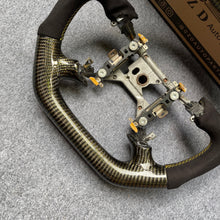 Load image into Gallery viewer, CZD auto parts for Ford Mustang GT Cobra SVT Saleen Roush 1999-2004 carbon fiber steering wheel with alcantara leather side