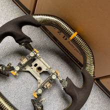 Load image into Gallery viewer, CZD auto parts for Ford Mustang GT Cobra SVT Saleen Roush 1999-2004 carbon fiber steering wheel with alcantara leather side