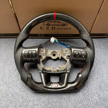 Load image into Gallery viewer, czd auto parts carbon fiber steering wheel for Toyota fortuner with red stitch