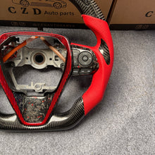Load image into Gallery viewer, czd auto parts carbon fiber steering wheel for toyota le with round led