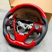Load image into Gallery viewer, CZD Toyota camry 2013/2014/2015/2016/2017 se red carbon fiber steering wheel