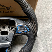 Load image into Gallery viewer, CZD Focus MK3 2015/2016/2017/2018/2019 carbon fiber steering wheel top flat bottom flat