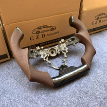 Load image into Gallery viewer, CZD Scion IQ carbon fiber steering wheel with F1 shape design