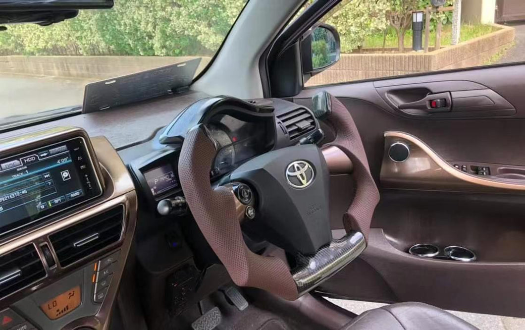 CZD Scion IQ carbon fiber steering wheel with F1 shape design