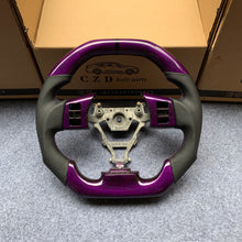 Load image into Gallery viewer, CZD Infiniti FX35 2003-2008 carbon fiber steering wheel with purple carbon fiber