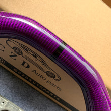 Load image into Gallery viewer, CZD Infiniti FX35 2003-2008 carbon fiber steering wheel with purple carbon fiber