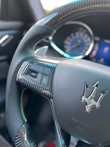 CZD-For Maserati Ghibli / GT /Quattroporte/ Levante Steering wheel with Carbon fiber