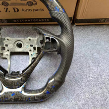 Load image into Gallery viewer, CZD Acura ILX/RDX blue flake forged carbon fiber steering wheel