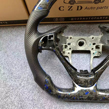 Load image into Gallery viewer, CZD Acura ILX/RDX blue flake forged carbon fiber steering wheel