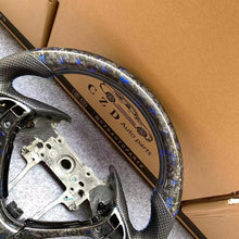 Load image into Gallery viewer, CZD Acura ILX/RDX blue flake forged carbon fiber steering wheel