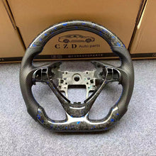 Load image into Gallery viewer, CZD Acura ILX/RDX blue flake forged carbon fiber steering wheel